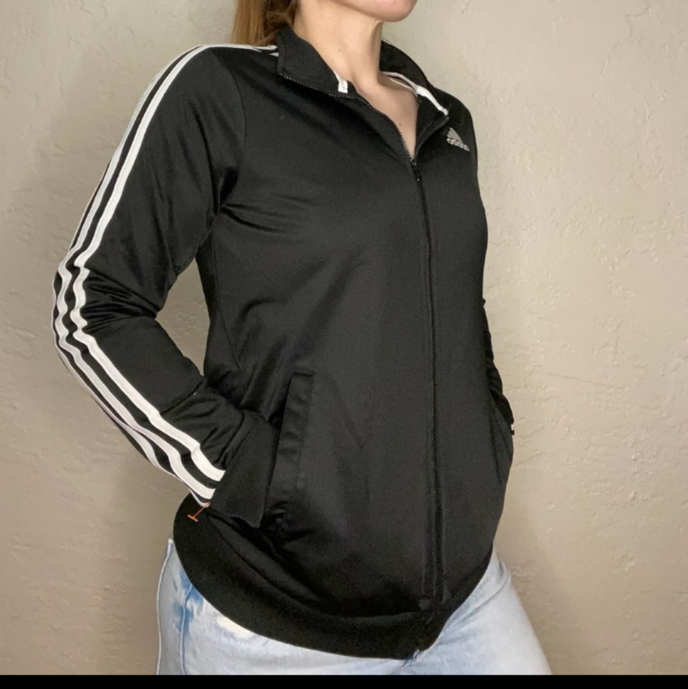 Addidas women's zip up track jacket